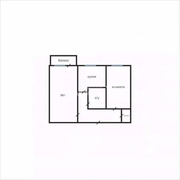 2-к кв. Приморский край, Находка Молодежная ул., 4 (43.1 м) - Фото 2