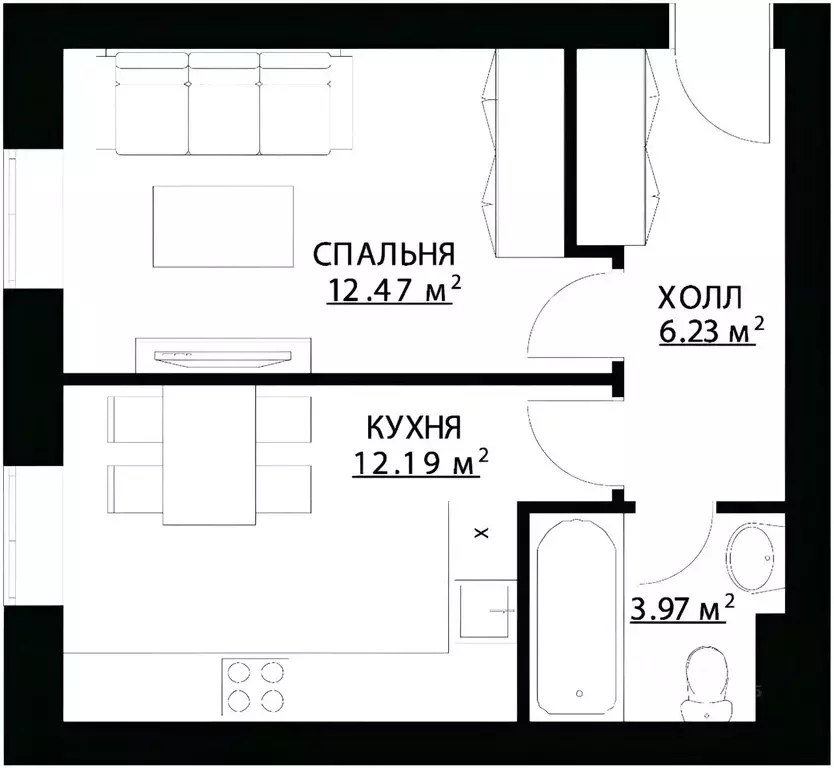 1-к кв. Московская область, Апрелевка Наро-Фоминский городской округ, ... - Фото 2