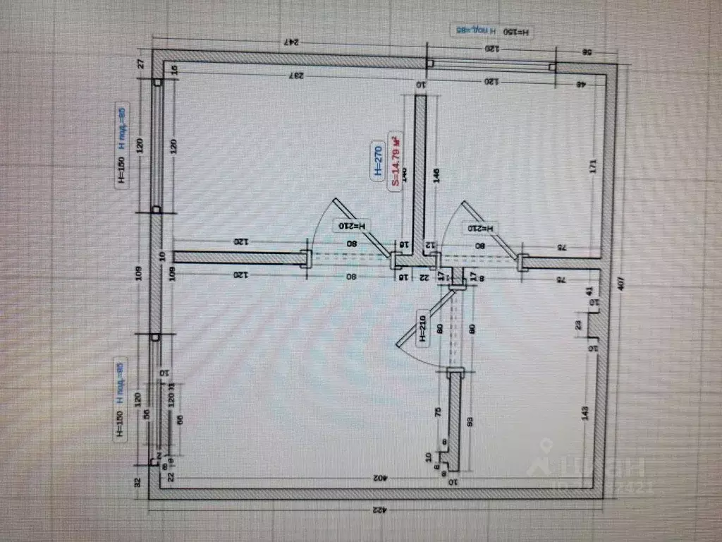 Дом в Удмуртия, Якшур-Бодьинский район, с. Чур ул. Чапаева, 6 (55 м) - Фото 1