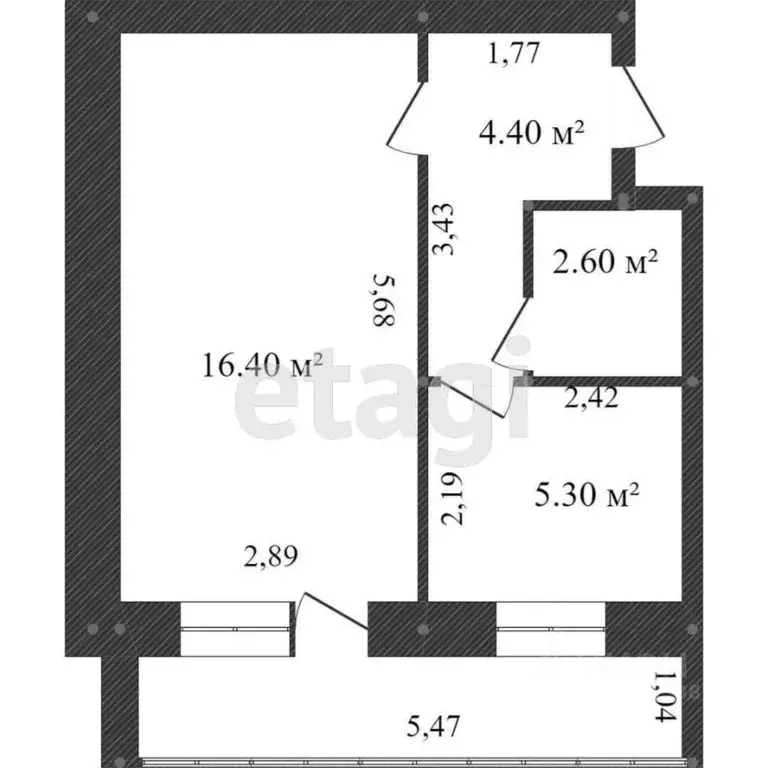 1-к кв. Амурская область, Благовещенский район, с. Чигири ул. ... - Фото 2