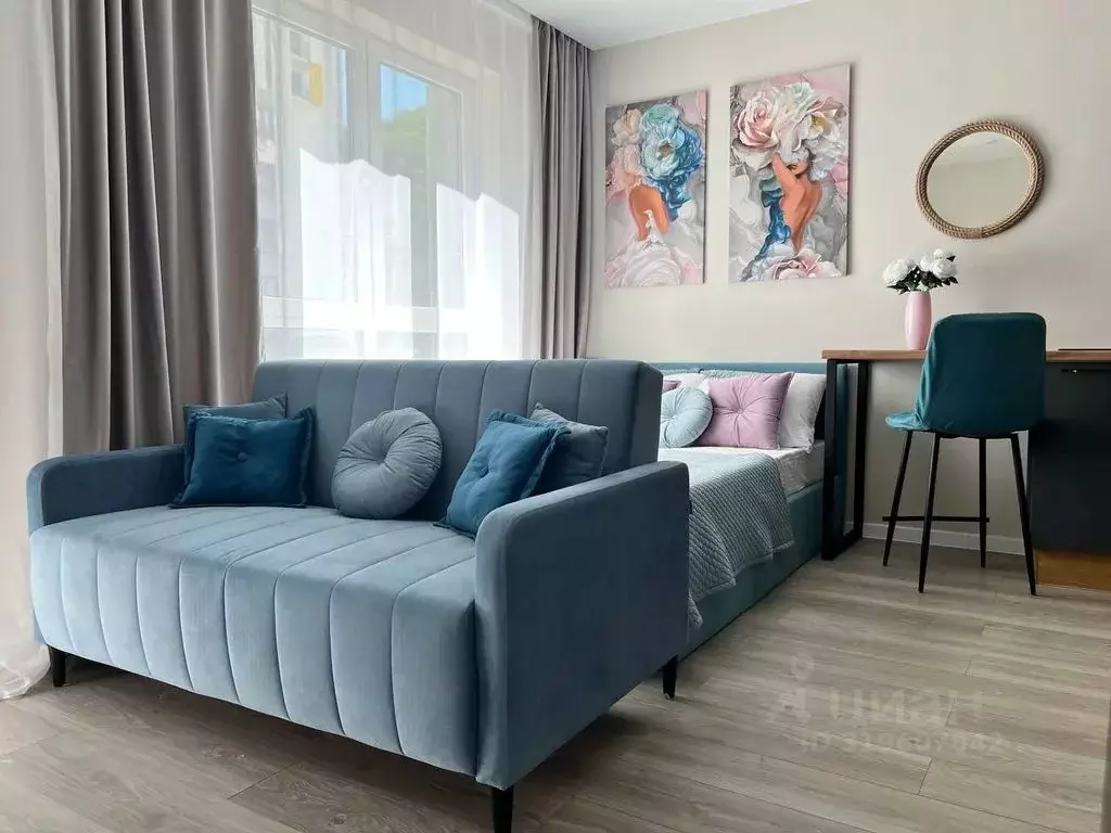 Студия Краснодарский край, Сочи ул. Искры, 88к6 (29.0 м) - Фото 0