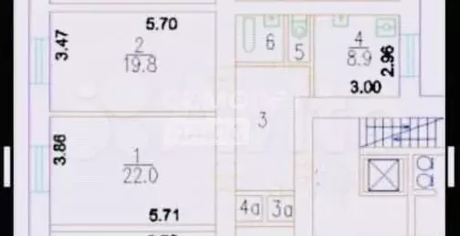 2-к. квартира, 65 м, 1/8 эт. - Фото 0
