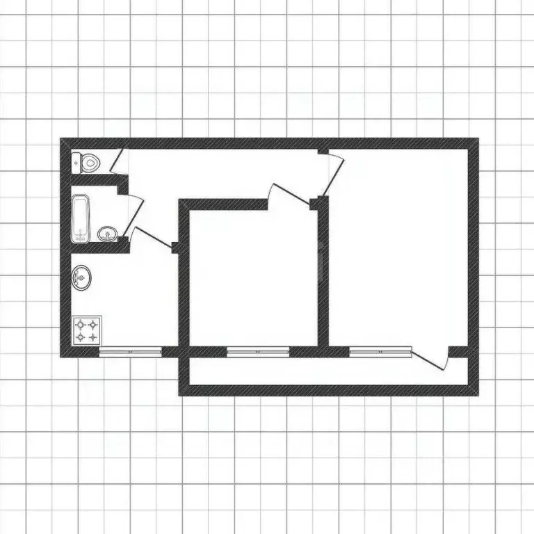 2-к кв. Белгородская область, Белгород ул. Губкина, 6 (45.0 м) - Фото 2