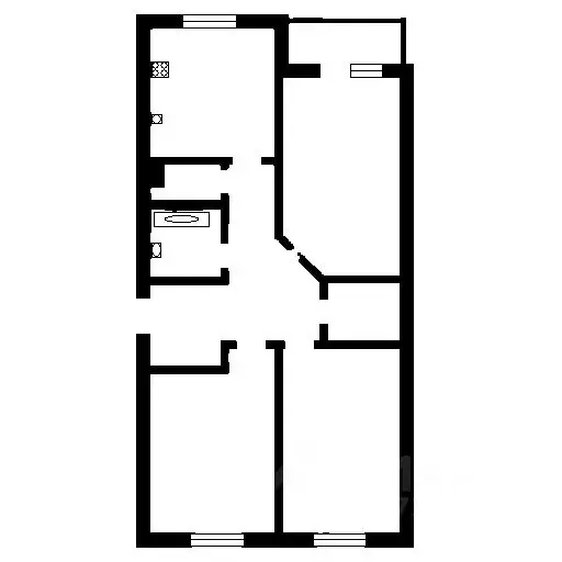 3-к кв. Кемеровская область, Новокузнецк просп. Курако, 16 (77.4 м) - Фото 1
