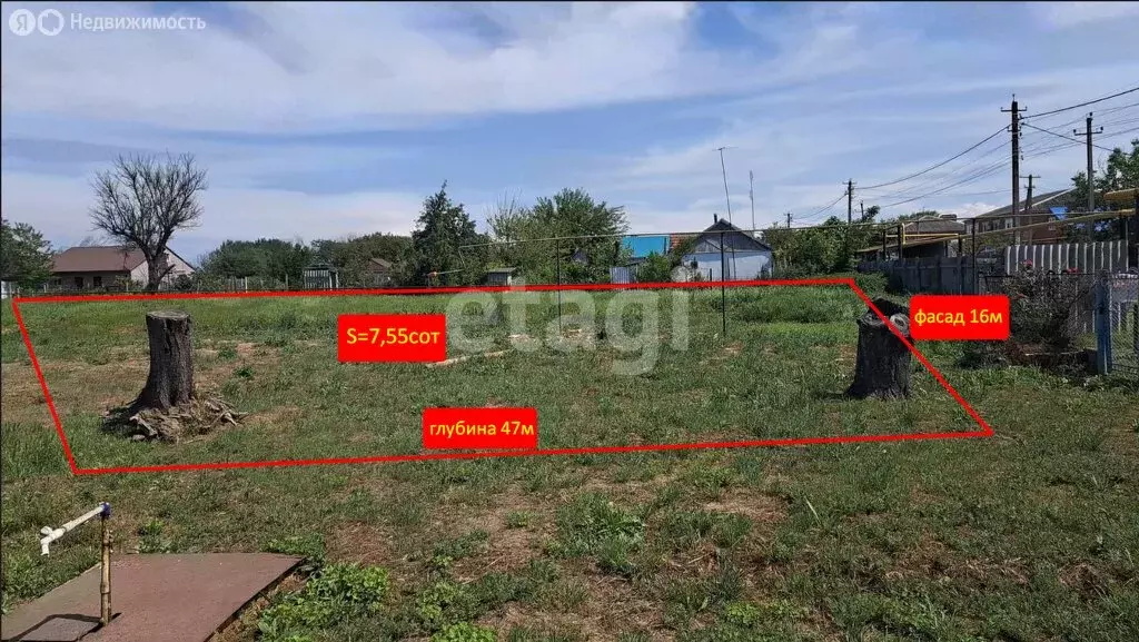 Участок в посёлок Кучугуры, Рабочая улица (7.5 м) - Фото 0