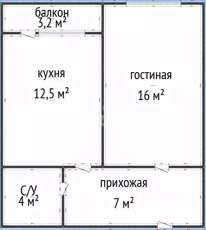 1-к кв. Дагестан, Махачкала проезд Гаджимагомедова, 5к3 (42.0 м) - Фото 2