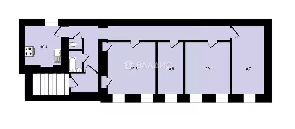4-к кв. Санкт-Петербург Мясная ул., 19-21 (107.3 м) - Фото 1