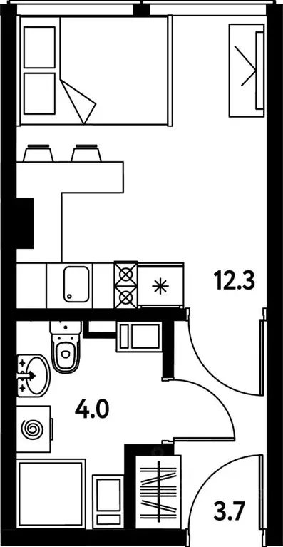 Студия Санкт-Петербург Московский просп., 115В (20.0 м) - Фото 0