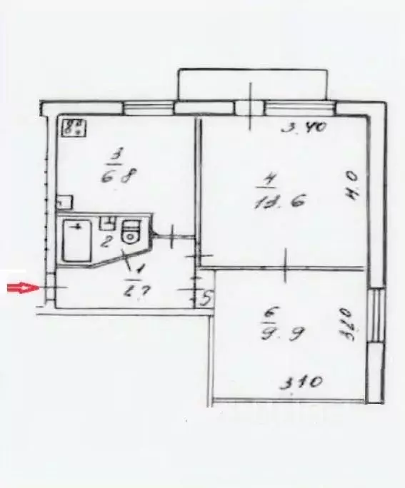 2-к кв. Еврейская автономная область, Смидовичский район, пос. ... - Фото 2