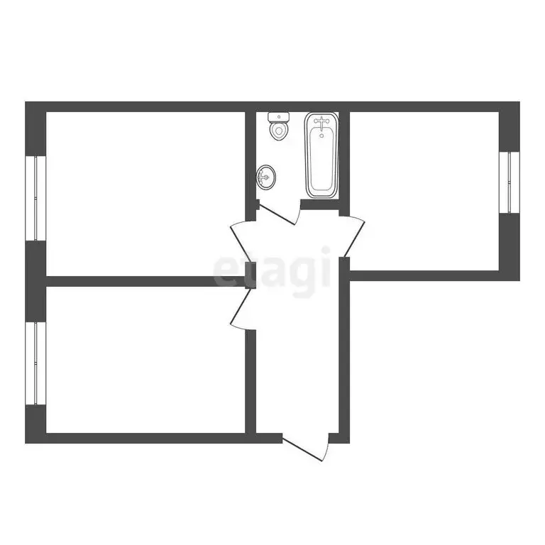 Дом в Кыштым, Каолиновая улица (50 м) - Фото 0