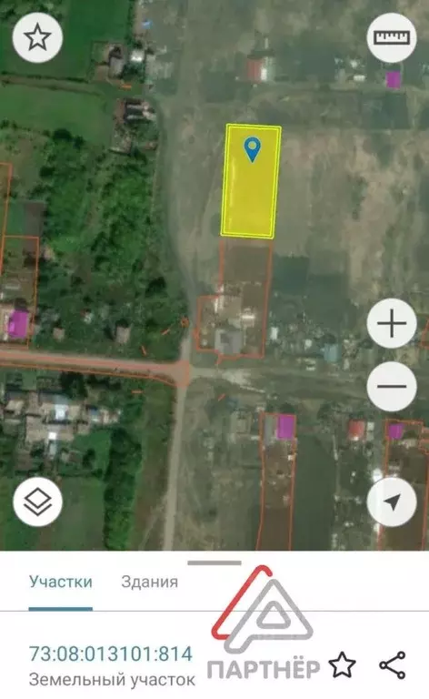 Участок в Ульяновская область, Мелекесский район, Тиинское с/пос, с. ... - Фото 1