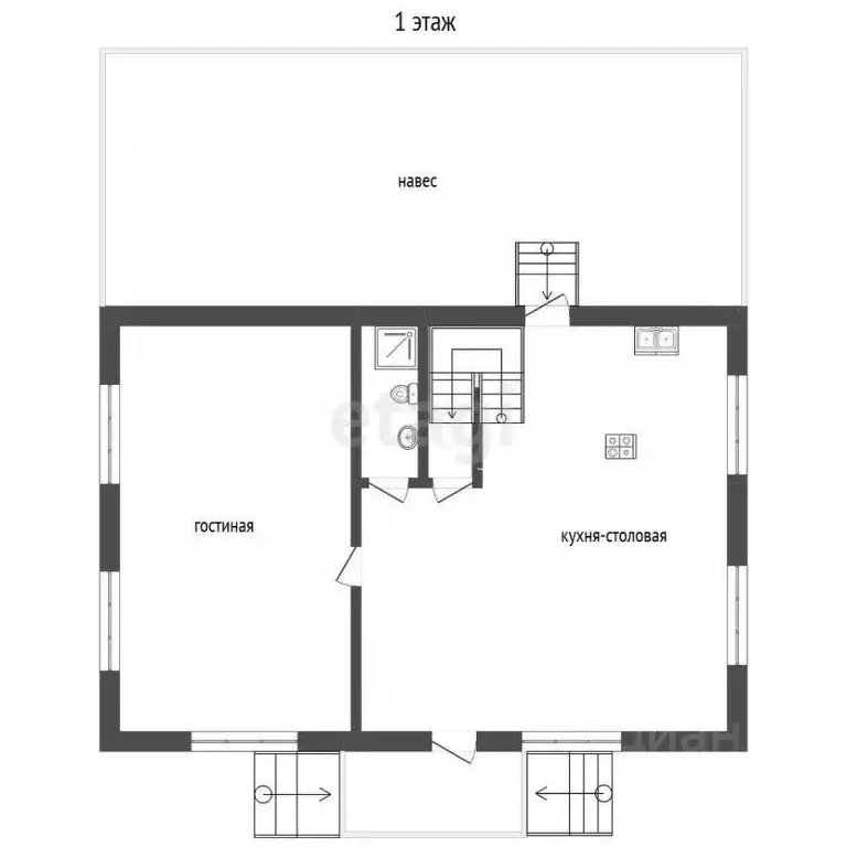 Дом в Ульяновская область, Ульяновск Дендрарий СНТ, 601 (60 м) - Фото 2