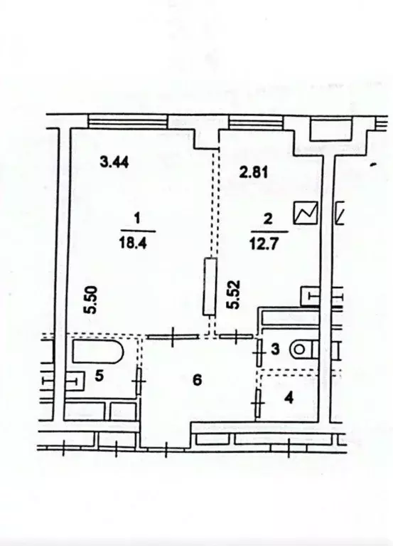 1-к кв. Москва бул. Маршала Рокоссовского, 6к1 (44.0 м) - Фото 1