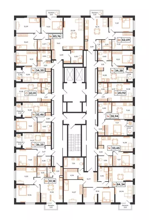 Квартира-студия: Тюмень, Полевая улица, 117к13 (20.92 м) - Фото 2