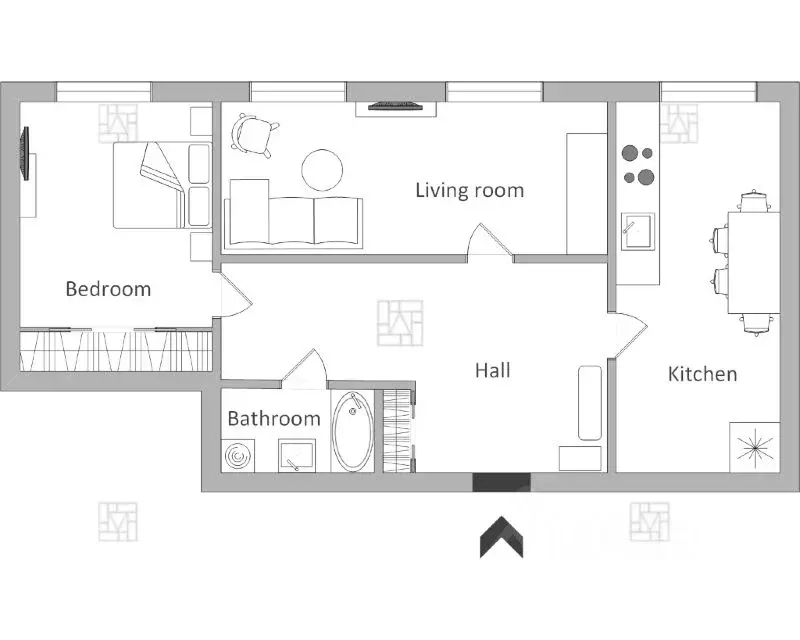 2-к кв. Москва Голиковский пер., 7 (68.0 м) - Фото 2