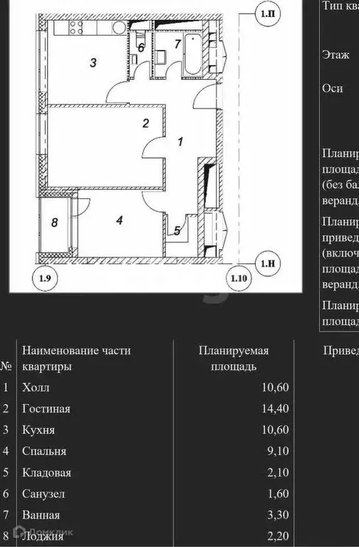 Продаётся 2-к квартира, 52.8 м - Фото 1
