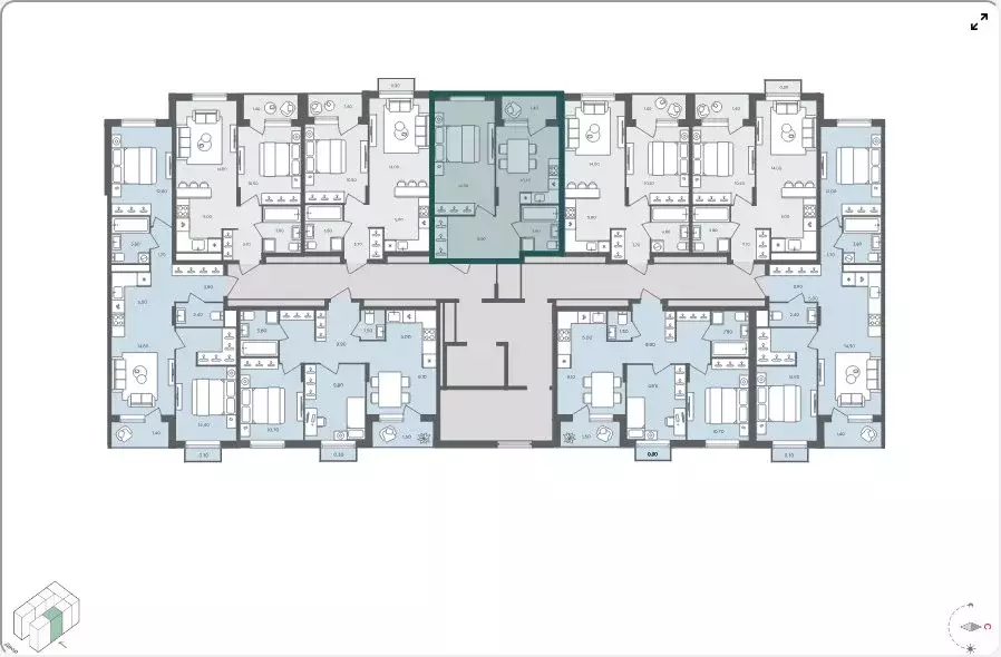 1-комнатная квартира: село Перхушково, микрорайон Равновесие, 5 (37.7 ... - Фото 2
