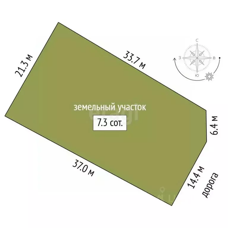 Участок в Саха (Якутия), Якутск ул. Тимофея Бутакова (7.33 сот.) - Фото 2