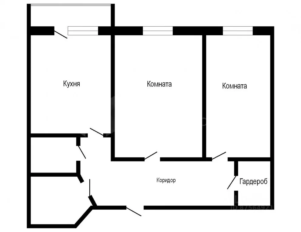 2-к кв. Тюменская область, Тюмень ул. Казачьи луга, 3 (50.7 м) - Фото 1