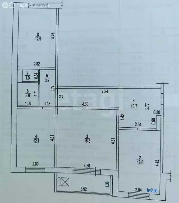 3-комнатная квартира: Барнаул, улица Сизова, 10А (76.5 м) - Фото 1