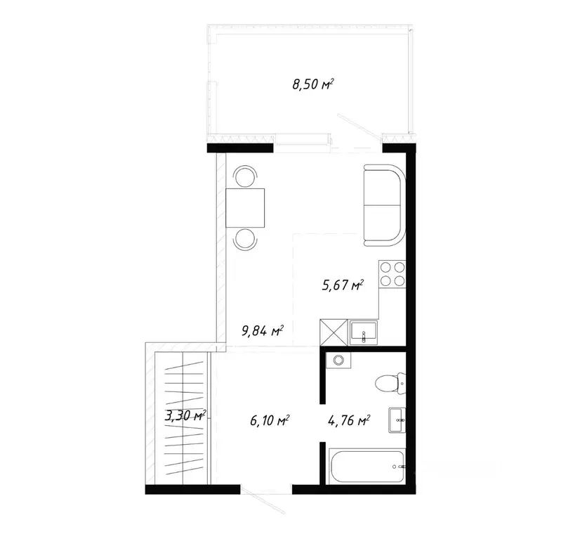 1-к кв. Иркутская область, Иркутск Правобережный округ, Кино жилой ... - Фото 2