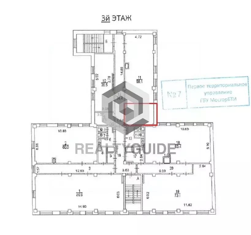 Помещение свободного назначения в Москва пер. Калошин, 4 (15 м) - Фото 1