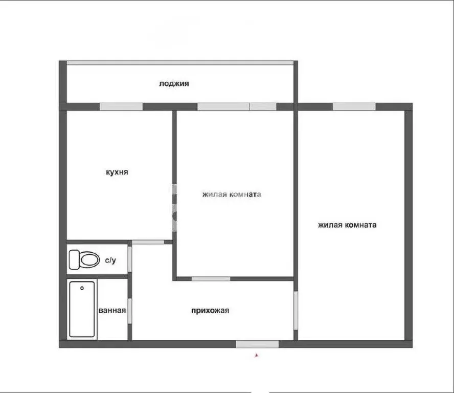 2-комнатная квартира: посёлок Нивенское, Калининградская улица, 7 ... - Фото 0