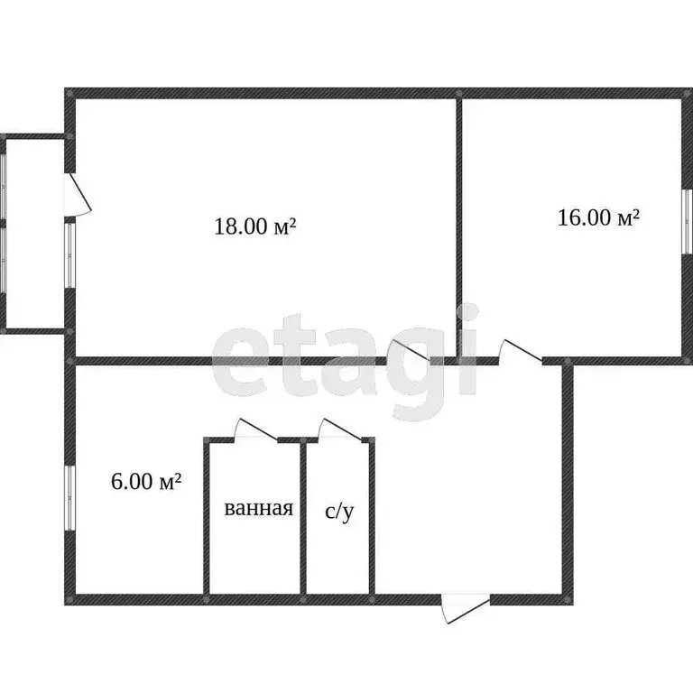 2-комнатная квартира: Кострома, Рабочий проспект, 6 (47.3 м) - Фото 1