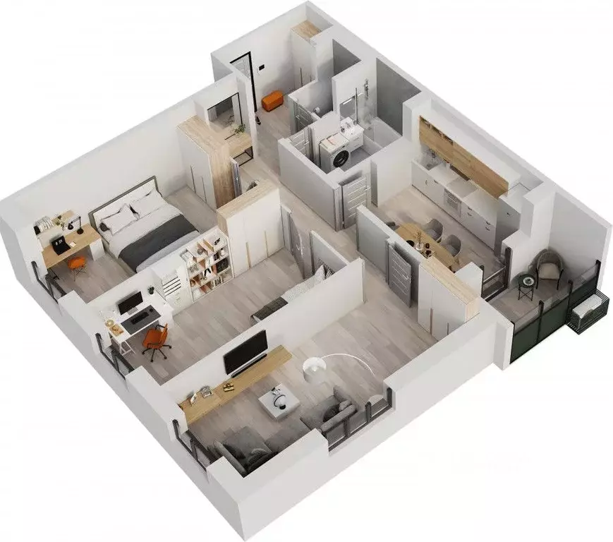 3-к кв. Татарстан, Нижнекамск Время жилой комплекс (78.5 м) - Фото 1