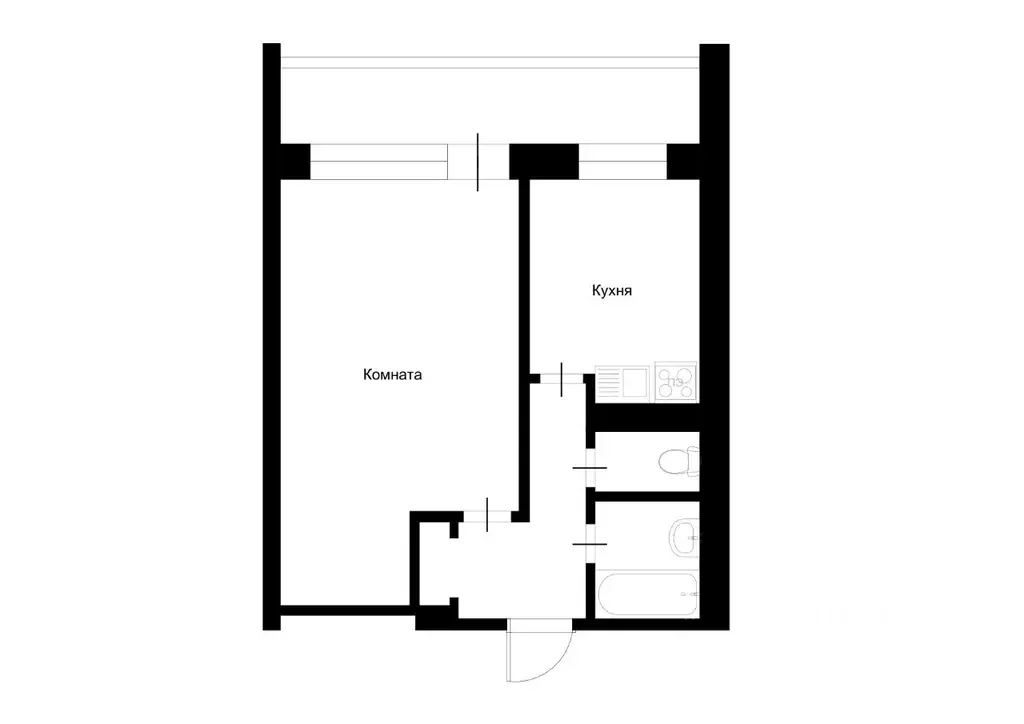 1-к кв. Московская область, Химки Юбилейный просп., 86 (37.3 м) - Фото 2