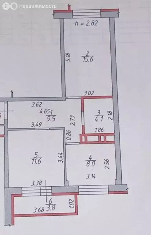 2-комнатная квартира: посёлок Литвиново, 13 (48.8 м) - Фото 2