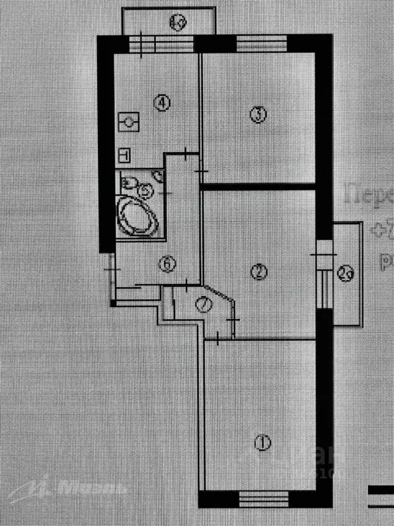 3-к кв. Москва ул. Яблочкова, 19 (67.4 м) - Фото 2