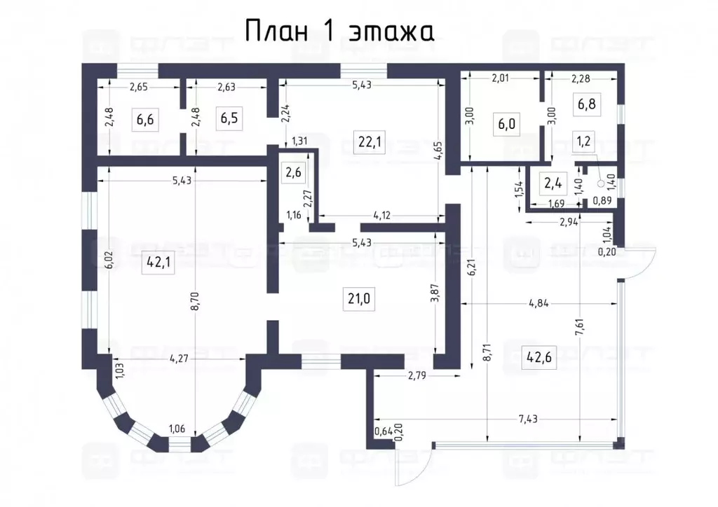 Дом в Татарстан, с. Высокая Гора ул. Тагира Биккинеева (252 м) - Фото 2