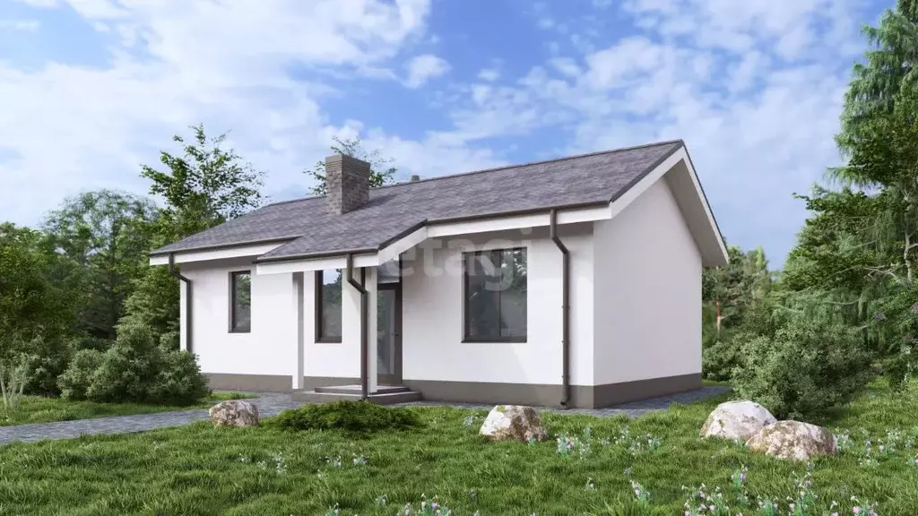 Дом в Крым, Феодосия Геотехник СПК, ул. Ореховая (61 м) - Фото 1