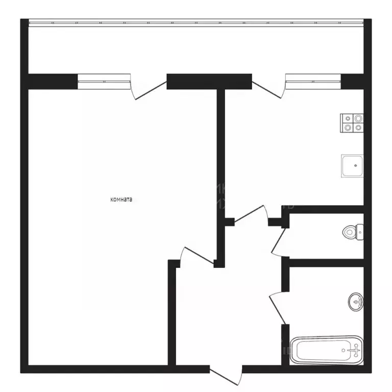 1-к кв. Тюменская область, Тюмень пос. Новорощино, ул. Андрея ... - Фото 1