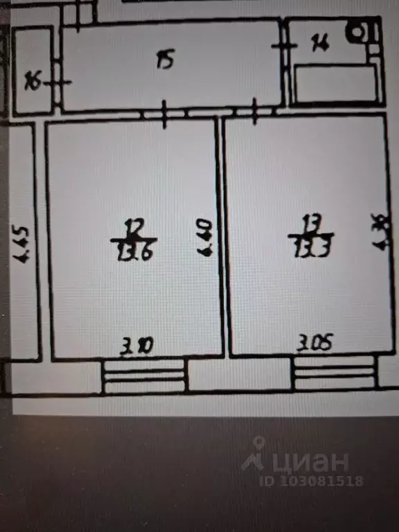 2-к кв. Калужская область, Калуга ш. Грабцевское, 156А (36.8 м) - Фото 2