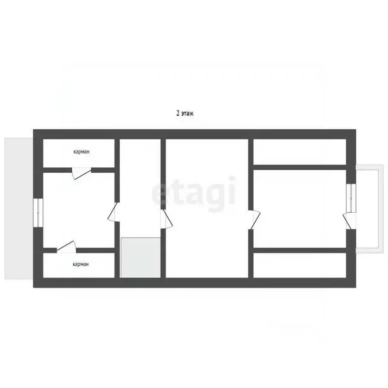 Дом в Пермский край, Пермь Соцпоселок мкр, 1А/30 (45 м) - Фото 2