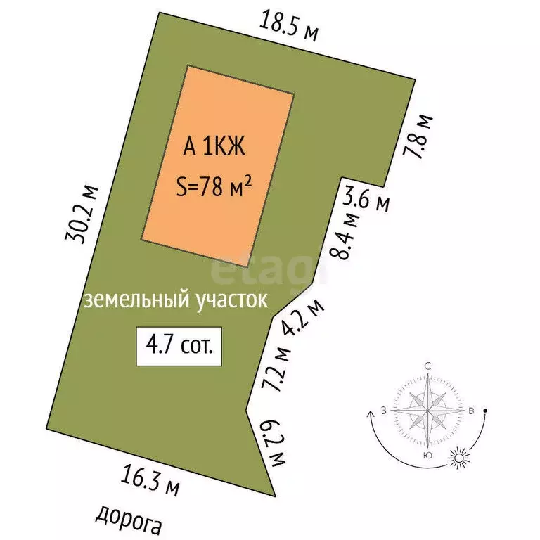 Дом в Ялуторовск, улица Победы (78 м) - Фото 2