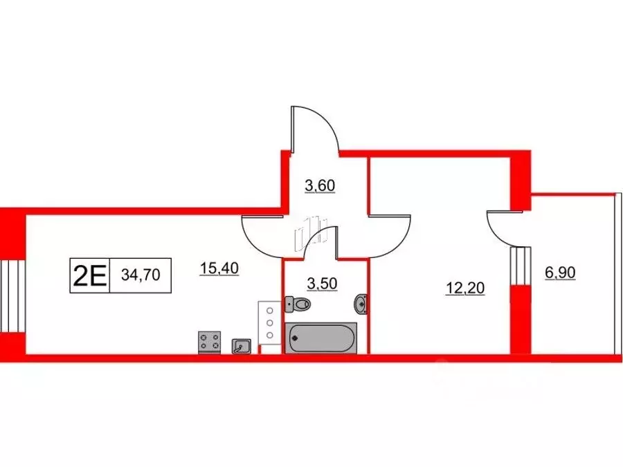 1-к кв. Ленинградская область, Кудрово г. Всеволожский район, ... - Фото 1