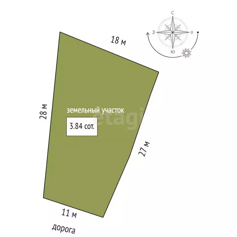 Участок в Севастополь пер. Крепостной, 4 (3.84 сот.) - Фото 2