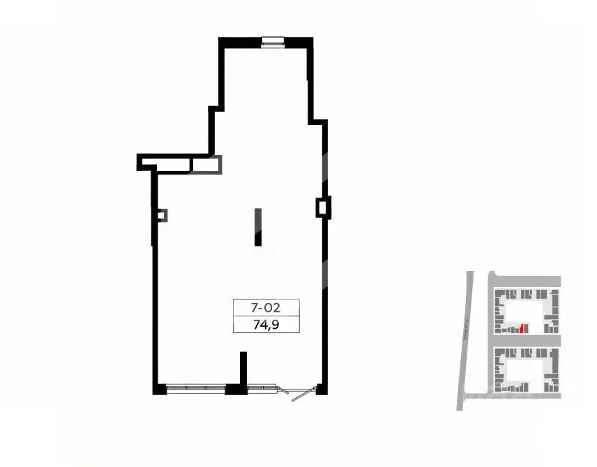 Торговая площадь в Москва Сосенское поселение, просп. Куприна, 7к1 (75 ... - Фото 1