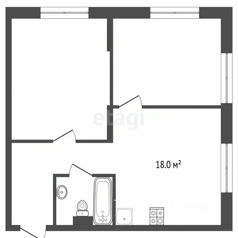 2-к кв. Самарская область, Самара Артемовская ул., 20 (60.0 м) - Фото 2