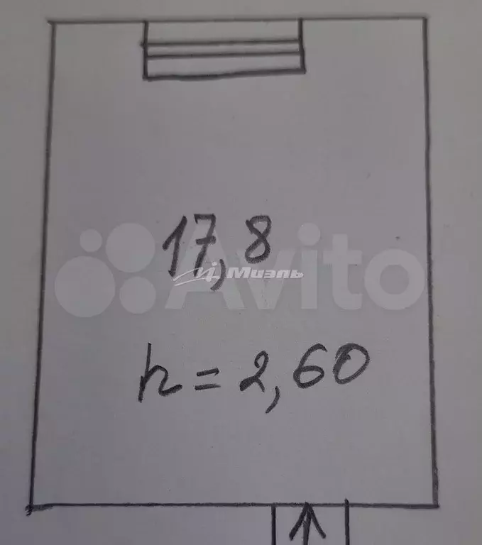 Квартира-студия, 17,8 м, 2/5 эт. - Фото 0
