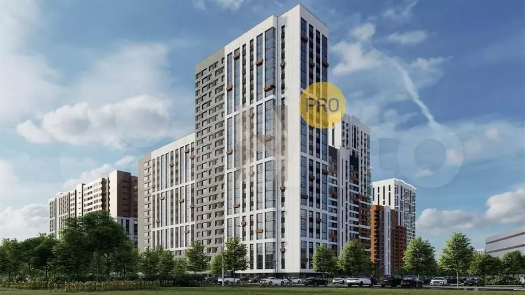 2-к. квартира, 65,5 м, 12/25 эт. - Фото 1
