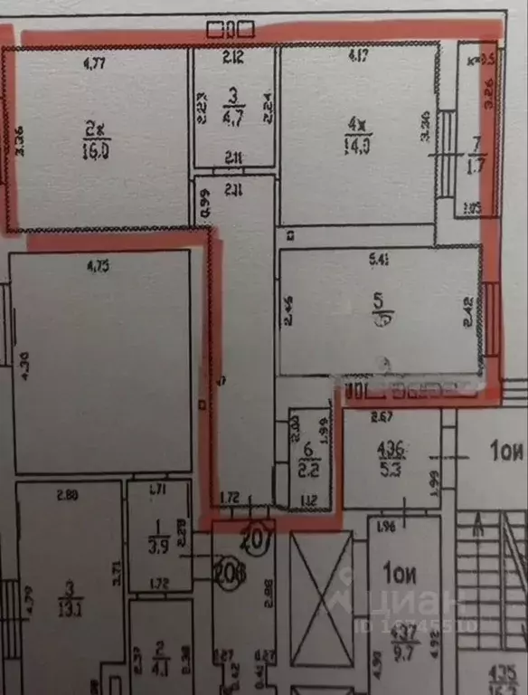 2-к кв. Калининградская область, Калининград ул. Старшины Дадаева, 66 ... - Фото 2