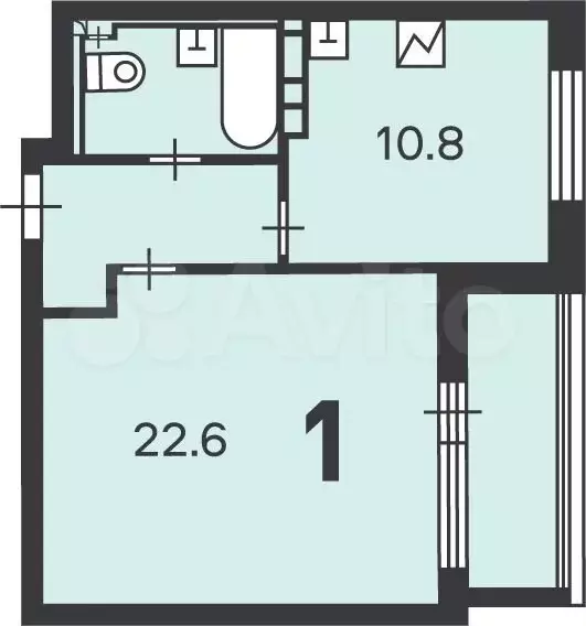 Аукцион: 1-к. квартира, 42,7 м, 6/16 эт. - Фото 0