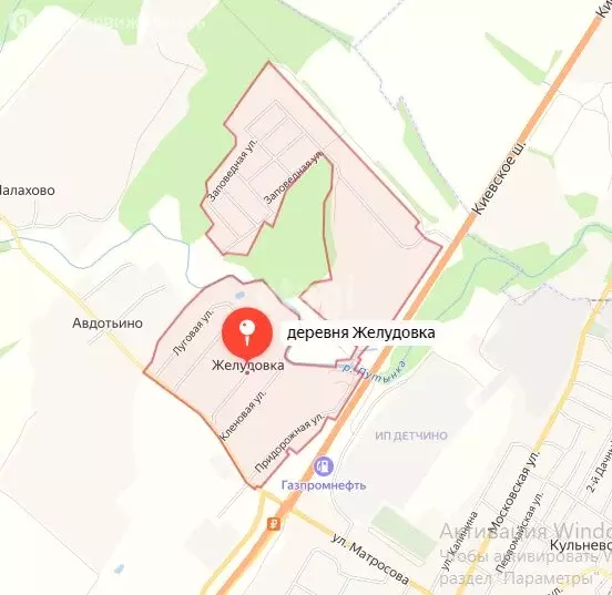 Участок в сельское поселение Детчино, деревня Желудовка (10.9 м) - Фото 0
