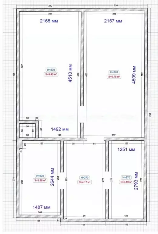 1-к кв. Татарстан, Казань ул. Братьев Батталовых, 20к2 (30.0 м) - Фото 1