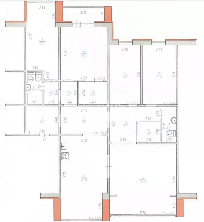5-к кв. Удмуртия, Ижевск ул. Карла Маркса, 250 (171.7 м) - Фото 1