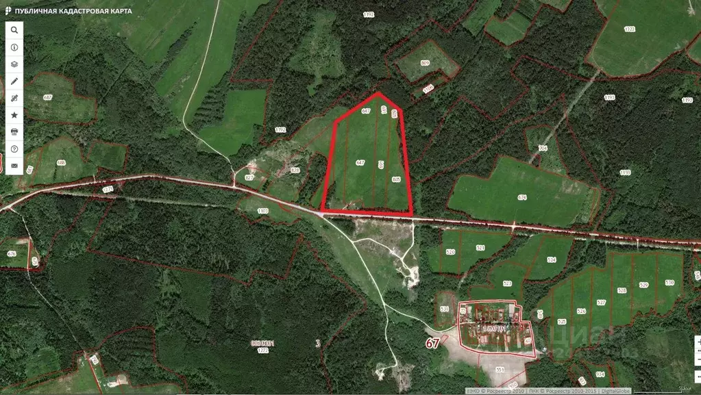 Участок в Смоленская область, Гагаринский муниципальный округ, д. ... - Фото 1